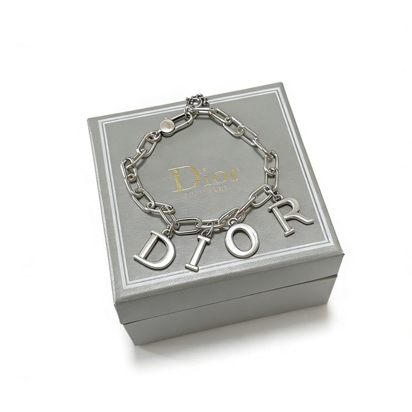 Dior Metallic Letter Charm Bracelet - Picture 1 of 7